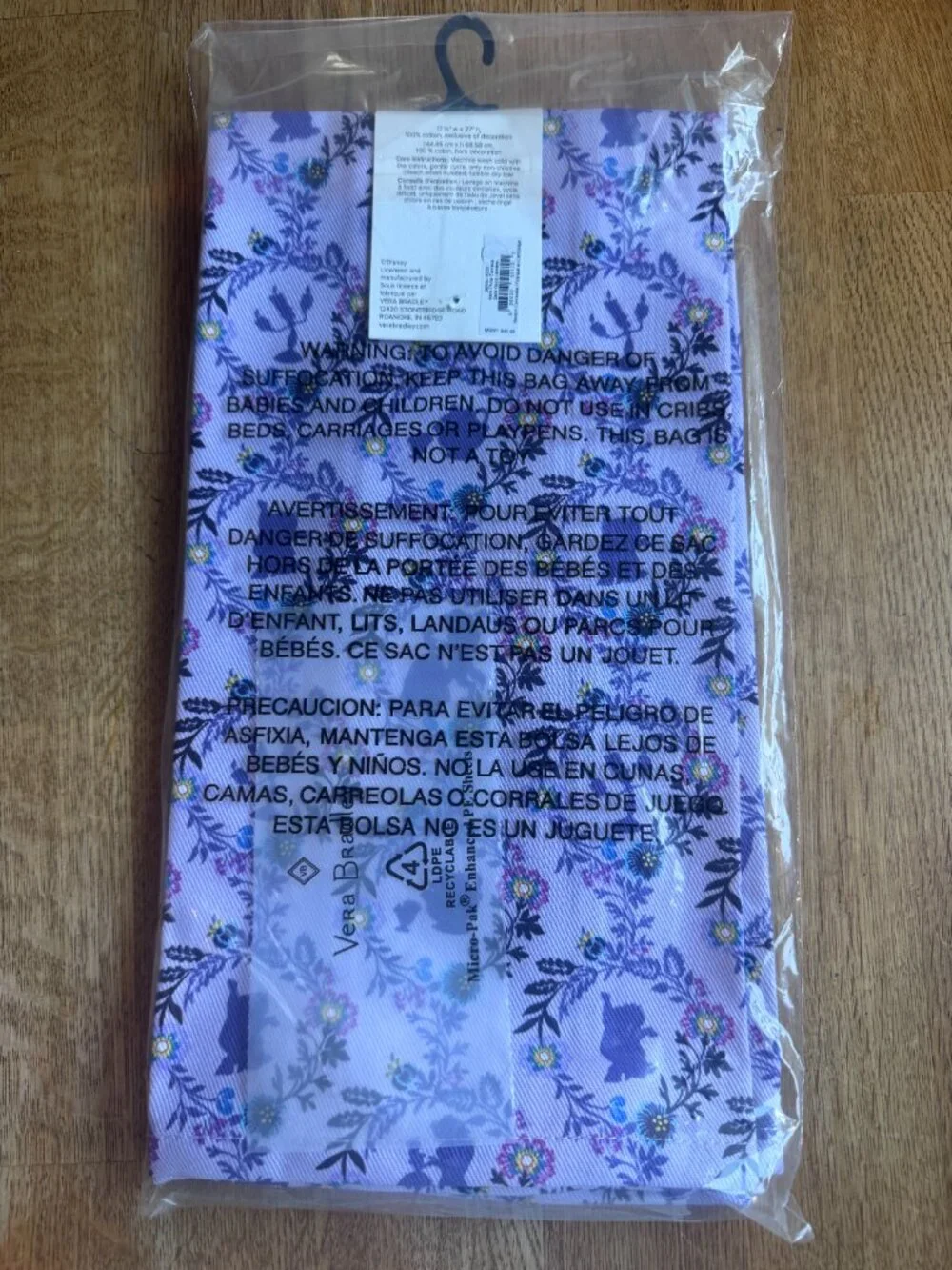 Vera Bradley Disney Belle Dish Towels Set of 2 Limited Edition NWT